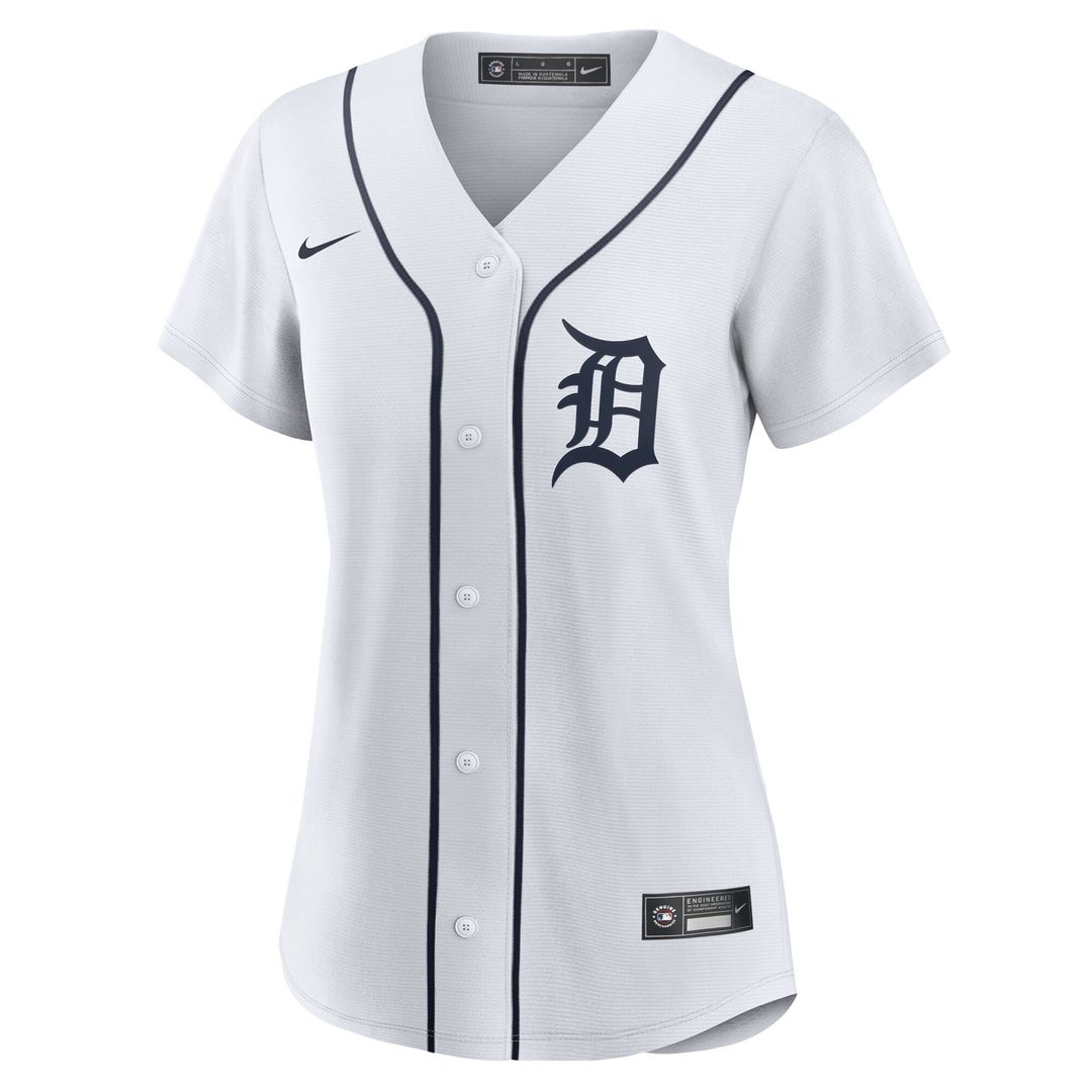 Detroit Tigers Colt Keith Nike Women's Home Replica Jersey - White MLB Team Jersey Baseball Fan Apparel