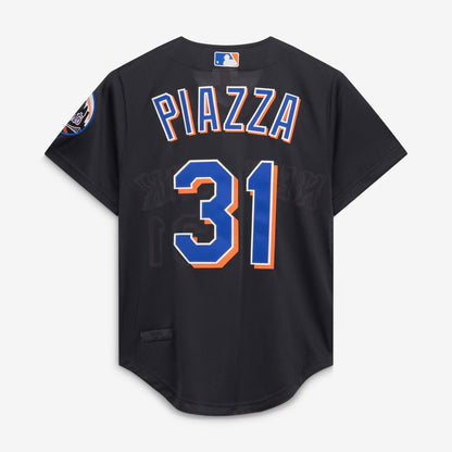 New York Mets Mike Piazza Mitchell & Ness Cooperstown 2000 Batting Practice Jersey - Black MLB Team Jersey Baseball Fan Apparel