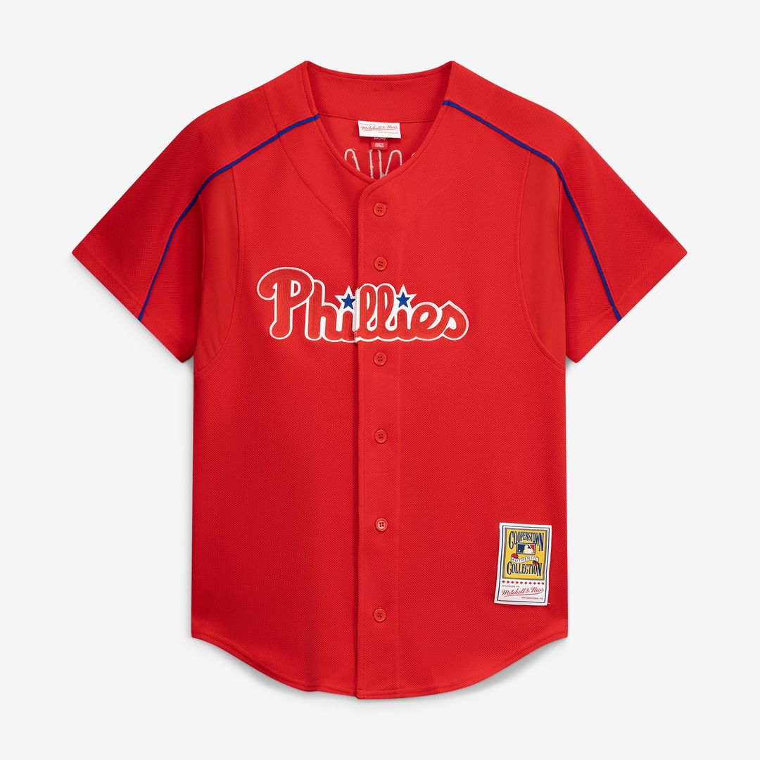 Philadelphia Phillies Ryan Howard Mitchell & Ness Cooperstown Batting Practice Jersey - Red MLB Team Jersey Baseball Fan Apparel